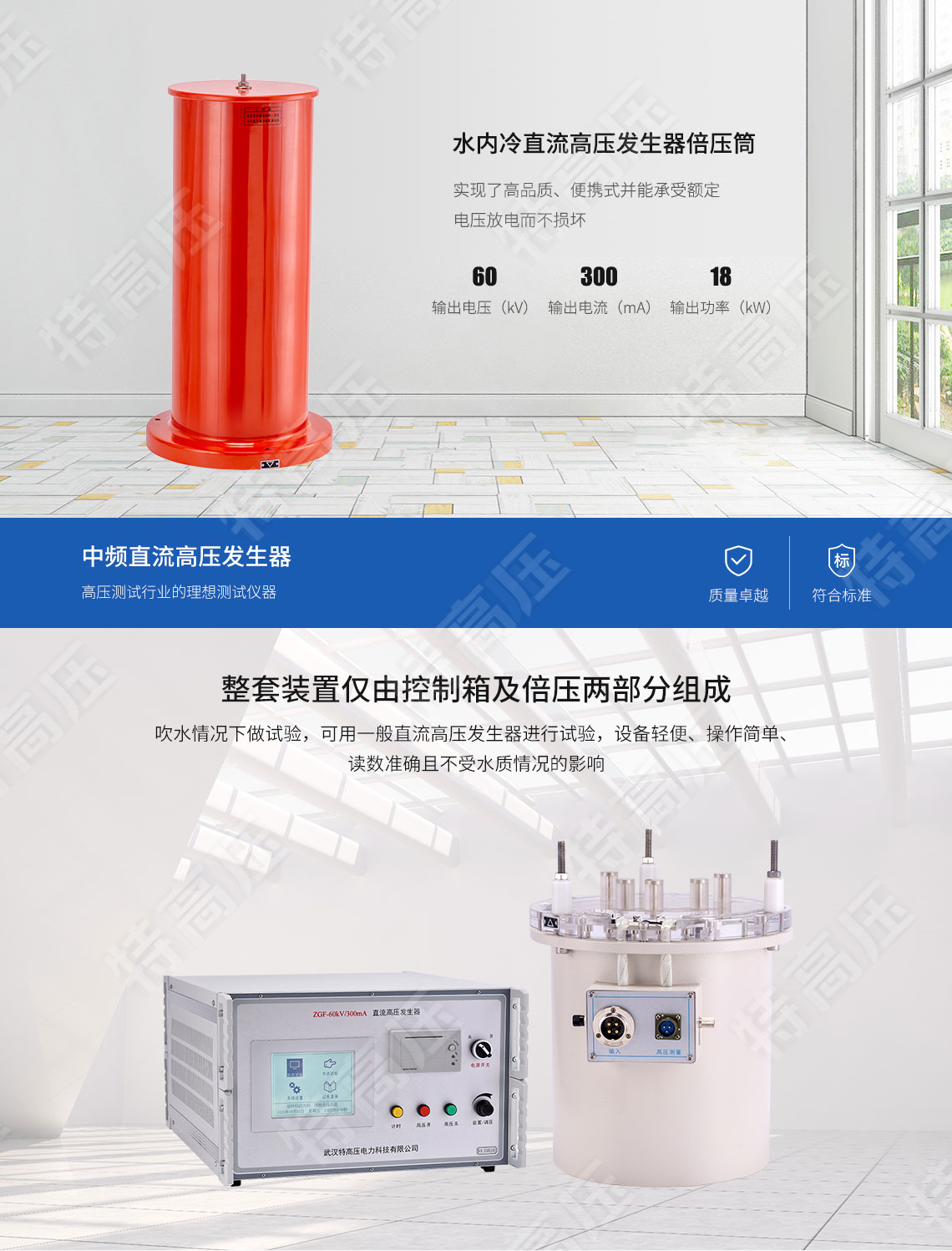 ZGF系列 水內(nèi)冷直流高壓發(fā)生器(圖2)