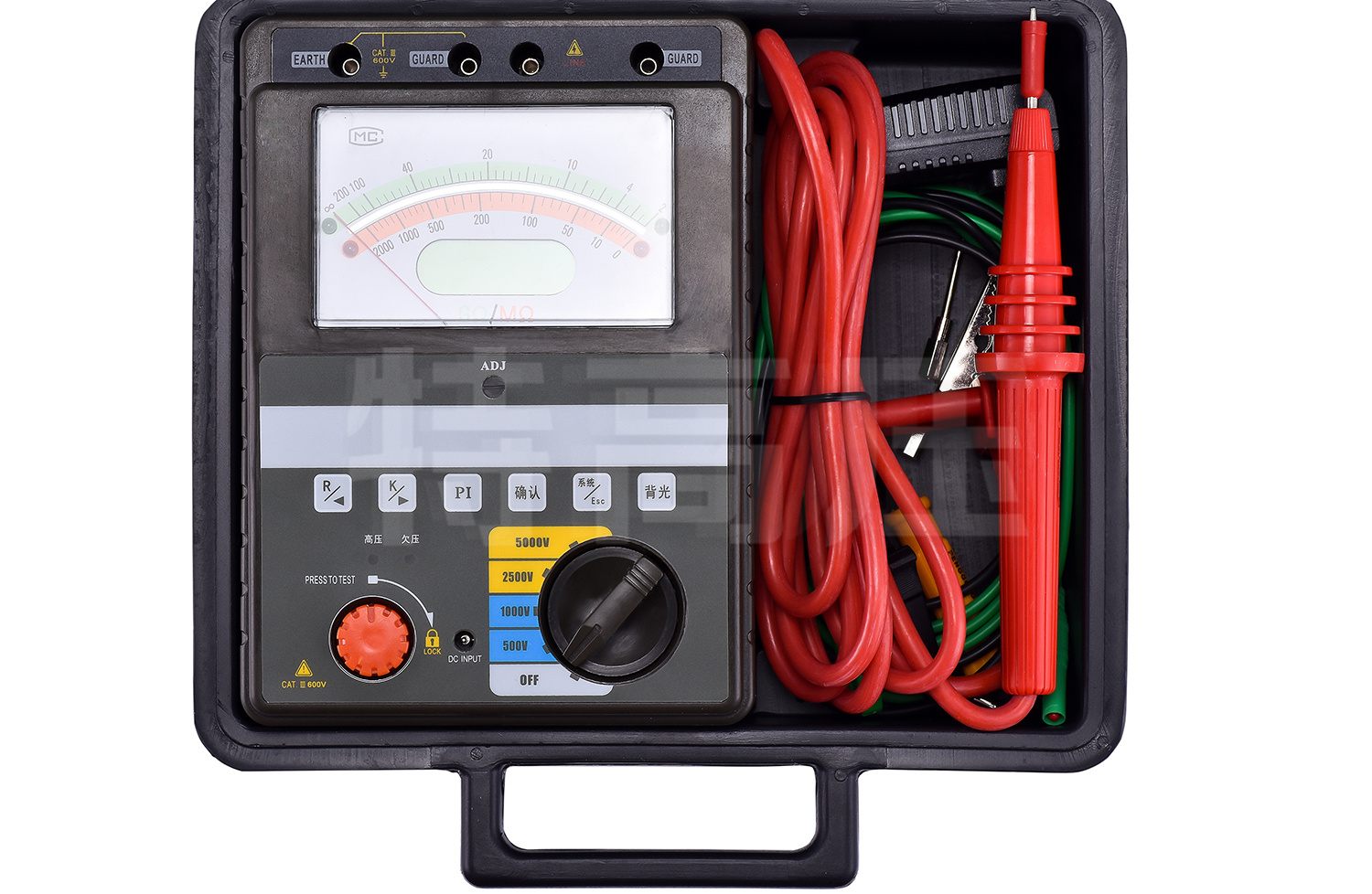 BC2010 智能雙顯絕緣電阻測試儀(四檔)