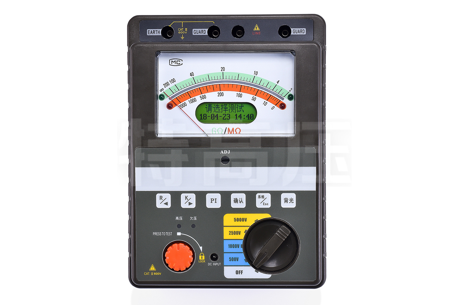 BC2010 智能雙顯絕緣電阻測試儀(四檔)